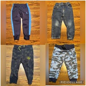Bundle lot of 4 pairs of boys pants various brands 2T B1G1 50% off